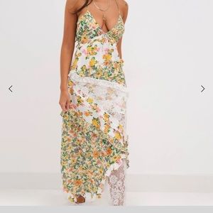 For Love and Lemons Rosalyn Maxi Dress NWT